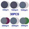 Not specified Ghiacciato Carta Dischi Abrasivi 125mm 30pcs 12.7cm 800-3000 Sabbia Gancio &