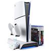 KIWI design Supporto di Raffreddamento e Stazione di Carica PS5 Slim con Controller RGB