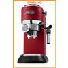 DE LONGHI De'Longhi Dedica EC685.R Macchina Caffè Espresso, Caffè in Polvere/Cialde, Rosso
