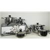 INOX BATTERIA DI PENTOLE BAVARIA 12 PEZZI IN ACCIAIO INOX 18/10 BATTERIA OFFERTA CASA