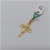CIONDOLO CROCIFISSO - CROCE SACRA IN ORO GIALLO 18KT 750 1 GRAMMI (7823)