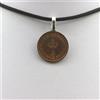 A Bijoux Minerali Collezione. Collana Moneta Regno Unito ½ Nuovo Penny Eliza