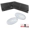 Faber Ariston Electrolux FILTRI CAPPA FABER INCA SMART CARBONE ATTIVO FILTRO RETTANGOLARE + PLAFONIERE