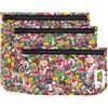 Bumkins - Borsa da viaggio per articoli per la persona, approvata TSA, con cerniera, conforme alle dimensioni di sacchetto dei liquidi per compagnie aeree, trasparente, per bambini, organizzazione