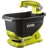 RYOBI Spargitore a Batteria 18V One+ 4L Senza Fili con Flusso Regolabile 2,5-3,5 m, Sistema Anti-Intasamento, Distribuzione Uniforme di Sementi, Fertilizzanti e Sale, Batteria Non Inclusa, OSS1800