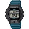 Casio Orologio unisex CASIO WS-1400H-3A cinturino in resina verde stile sportivo di...