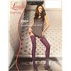 LEVANTE SG Calza autoreggente calze donna 50 den 55 dtex lame' moda fashion punta nuda L
