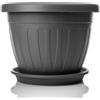 Parence.- Pentola piccola con sottovaso - Pentola da 17 cm con sottopentola | Design pratico e leggero | Perfetto per piante, talee o primi germogli di 17 cm