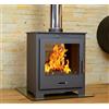 V05 Doppio Focolare: Stufa a Legna Bifacciale 11 kW - Efficienza e Design per Spazi