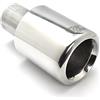 Ulter Sport Terminale scarico - Rotondo Ø100mm Big Rim - Lunghezza 180mm - Installazione ->50mm - Inox