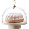 LSA International LSA IV12 - Supporto in Frassino Ivalo e Cupola Ø28 cm/H23 cm, Trasparente