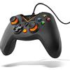 KROM Game controller KEY -NXKROMKEY- Controller cablato e, X-input è Direct - input, Joystick e trigger analogici, turbo, compatibile con PC, Play station 3 è android 4,2, nero