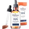 Florence Bio Siero Viso 60Ml, Acido Ialuronico Puro a 3 Pesi Molecolari Antirughe Antietà