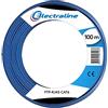 Electraline 106103 Matassa di Cavo di Rete Ethernet FTP Cat6 RJ45, Lunghezza 100 metri, Blu