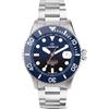 LORENZ HYDRO-SUB 090011BB Sfumato Blu Nero Orologio Uomo Automatico Swiss