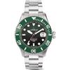 LORENZ HYDRO-SUB 090011DD Sfumato Verde Nero Orologio Uomo Automatico Swiss Made