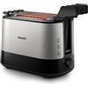 PHILIPS HD2639 TOSTAPANE 730 WATT 7 PROGRAMMI 2 SCOMPARTI INOX/NERO