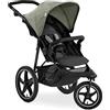 hauck Passeggino 3 Ruote Runner 2 - Con Ruote XL Grandi Ad Aria, Leggero 22 kg Portata, Reclinabile, Regolabile - Cappotta UPF 50+, Cesto XL Fino a 3kg, Pieghevole - Verde, Topolino