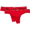 EMPORIO ARMANI SG Perizoma donna EMPORIO ARMANI perizoma 2 pezzi elastico a vista cotone elasti