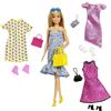 BOX ROTTO BARBIE Bambola Vestito Fiori Borsa ABITI EXTRA Accessori MATTEL GDJ40