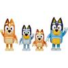 Giochi preziosi Bluey Family Pack, Set 4 Personaggi Articolati, Bingo, Bluey, Mamma Chilli e Pap