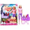 Simba Toys Steffi Love Bambola con GEMELLI + accessori e carrozzina gemelli TWINS SUNSHINE