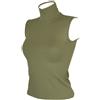RAGNO SG T-shirt lupetto smanicato collo alto maglia donna in calda microfibra RAGNO a
