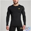 Leone 1947 LEONE Rashguard COMPRESSION DNA manica lunga, Nero