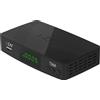 i-Zap Decoder Digitale Terrestre DVB-T2 HEVC MPEG-4 HD 10 bit Nero T366 i-Zap
