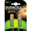 Duracell Batteria Ricaricabile AA confezione da 2 Duracell 81390941