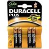 Duracell Blister 4 Pile Batterie AAA 4 pezzi Duracell Plus Power
