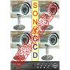 EACH ITALY KIT VIDEOSORVEGLIANZA 4 TELECAMERE SONYINFRAROSSI+DVR+ALIMENTATORE+CAVETTERIA+HD