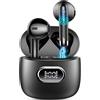 Drsaec Cuffie Bluetooth, Auricolari Bluetooth 5.3 con Mic Stereo, Cuffie Wireles