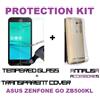 CUSTODIA COVER + PELLICOLA VETRO TEMPERATO ASUS ZENFONE GO ZB500KL CASE + GLASS