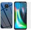 Per MOTOROLA MOTO E7 PLUS COVER CUSTODIA SILICONE + PELLICOLA IN VETRO TEMPERATO