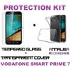 CUSTODIA COVER + PELLICOLA in VETRO TEMPERATO per VODAFONE SMART PRIME 7 VF600