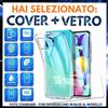 Per MOTOROLA MOTO E7 PLUS COVER CUSTODIA TRASPARENTE + PELLICOLA VETRO TEMPERATO