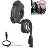 Thlevel Caricabatterie per Moto e Scooter Ricarica Rapida USB 18W QC 3.0 & 30W PD Type-C