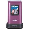 Brondi Cellulare Dual SIM Fotocamera e Bluetooth Viola Amico Prezioso 10279002 Brondi