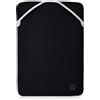 HP Custodia Reversible Protective 14.1'' Silver Laptop Sleeve HP 2F2J1AA
