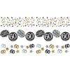 amscan-Party Supplies Coriandoli 60° oro glitterato-34 g-1 pezzo, 10022758 (Confezione da 2)