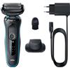 Braun Series 5 51-M1200S Rasoio Trimmer Nero, Blu 32654 Braun