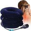 OrtoPrime Collare Cervicale Gonfiabile Professionale, Cuscino Trazione Cervicale Collo