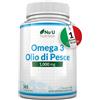 Nu U Nutrition Omega 3 Olio Di Pesce 1000Mg Alto Dosaggio 365 Compresse Softgels