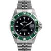 LORENZ Submarine 26121CC Orologio Uomo Automatico Nero Acciaio Ghiera Verde Jubi