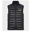 EA7 EMPORIO ARMANI Gilet Uomo Ea7 Emporio Armani Piumino Smanicato Full Zip Logo 8NPQ01 0208 Nero