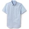 LACOSTE CAMICIA UOMO LACOSTE CH0440-58M REGULAR FIT MANICA CORTA COTONE AZZURRO/BIANCO