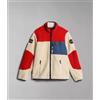 NAPAPIJRI Felpa Uomo Napapijri in Pile Full Zip Logo Tasca Yupik Fz3 Bianco