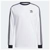 ADIDAS T-shirt Uomo Adicolor Classics 3-stripes Long Sleeve GN3477 Bianco