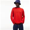 LACOSTE MAGLIONE UOMO LACOSTE AH3467-AZC COTONE GIROCOLLO CLASSIC FIT TRENDY ROSSO